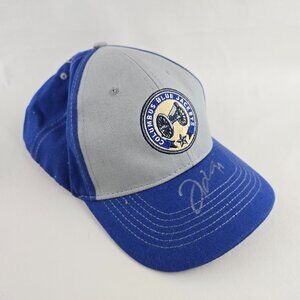 Columbus Blue Jackets Hat Mens Strapback Blue  Autographed Logo NHL Hockey Cap